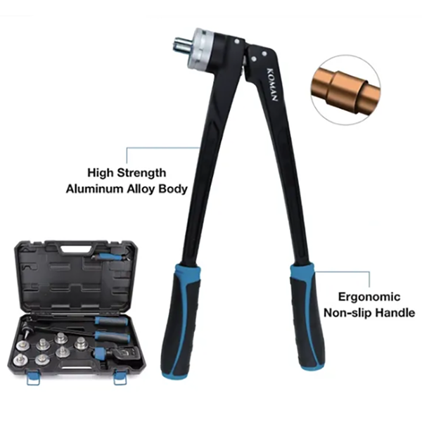 Lever Tube Expander  KM-100A For 3/8",1/2",5/8",3/4",7/8",1",1-1/8" O.D. Tubing (Set Includes KM-100, KM-532)