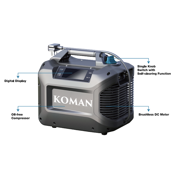 Digital Display Refrigerant Recovery Machine KM-520D Digtal Display, Oilless Compressor